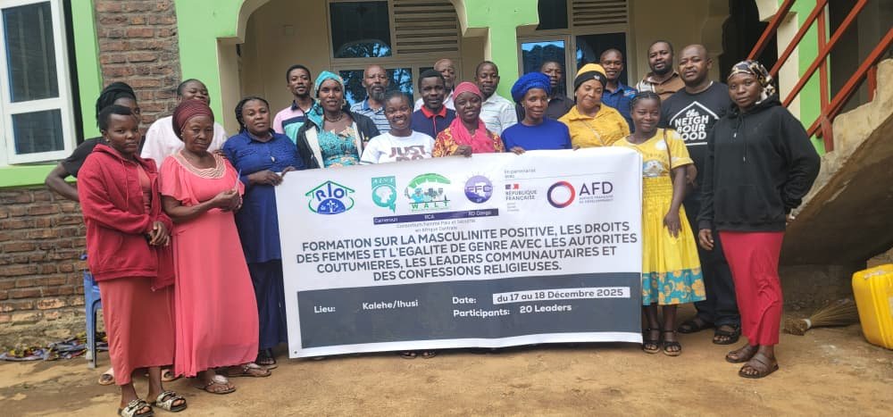 Photo de l'activité : Formation sur la masculinité positive, les droits des femmes et l'égalité de genre avec les autorités coutumières, les leaders communautaires et des confessions religieuses.