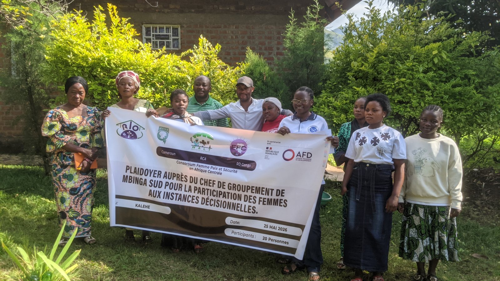 Photo de l'activité : Plaidoyer auprès du chef de groupement de Mbinga sur pour la participation des femmes aux instances décisionnelles
