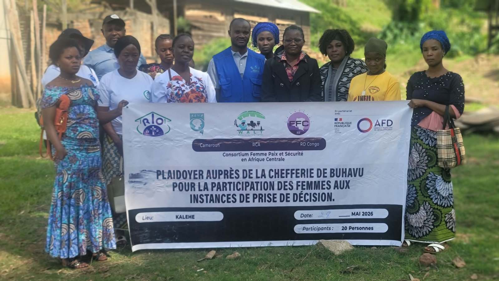 Photo de l'activité : Plaidoyer auprès de la chefferie de Bahavu sur pour la participation des femmes aux instances décisionnelles