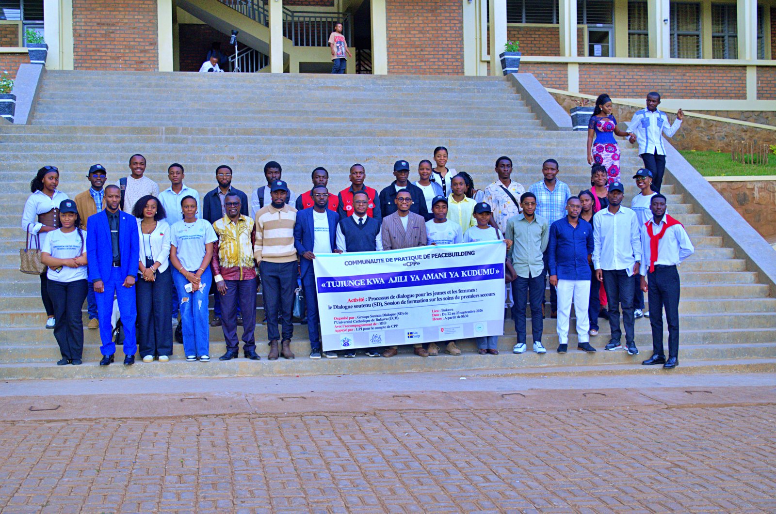 Photo de l'activité : Urgences médicales à l'UCB : Le Groupe de Dialogue Soutenu, appuyé par ses partenaires, déploie des premiers répondants et des kits de secours