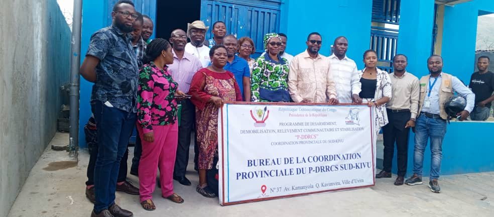 Photo de participation : Le RIO participe à la 6e réunion de coordination des acteurs de stabilisation du PDDRCS à Kavimvira/Uvira